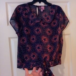 Dolled up by Fang Women's Baby Doll Blouse size XL